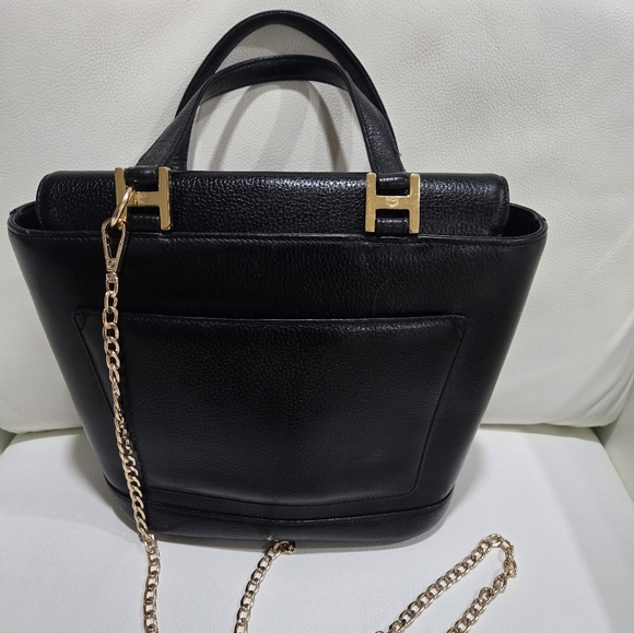 MCM BLACK LEATHER TOTE/HAND BAG-AUTHENTIC - Picture 3 of 8
